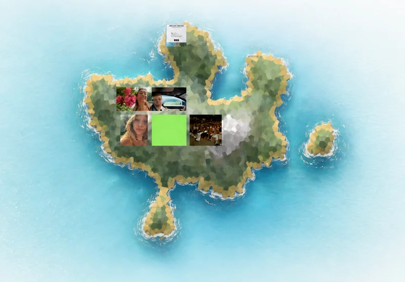 A floating memory island